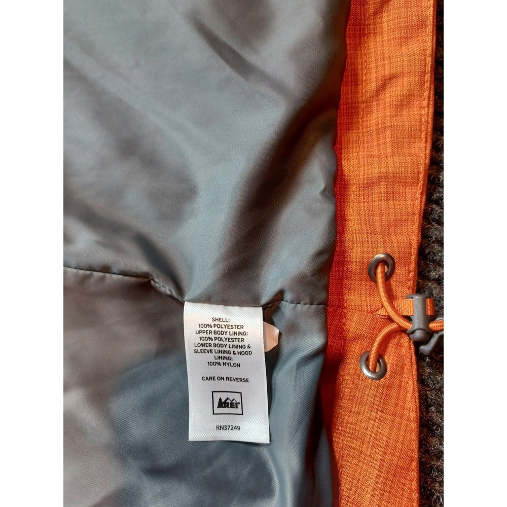REI MADRONA Orange‎ Plaid Waterproof  Hooded Jacket Women's S - Picture 5 of 13